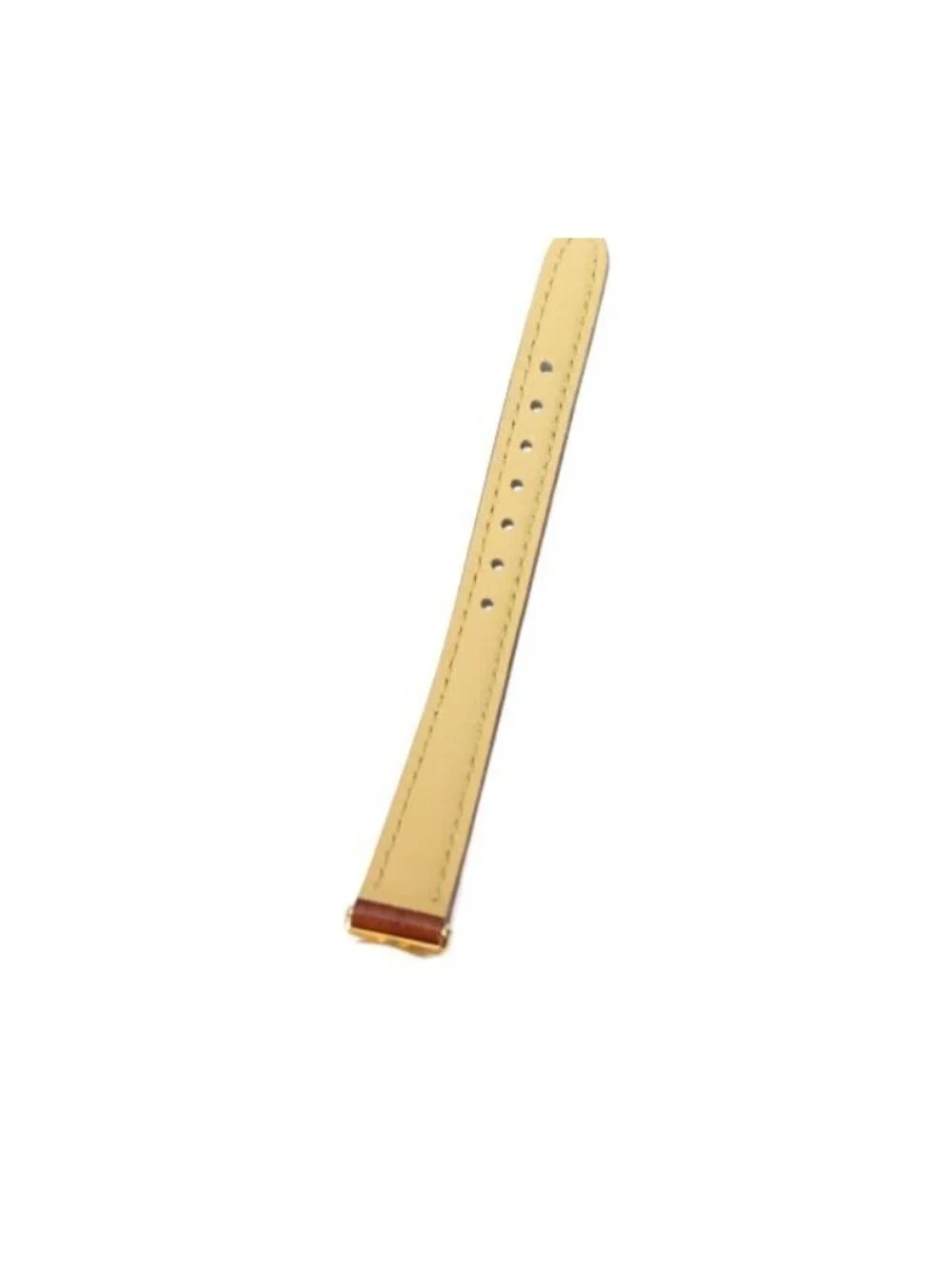 Cartier Must Colise Vermeil SM Ivory Roman Dial Quartz Leather